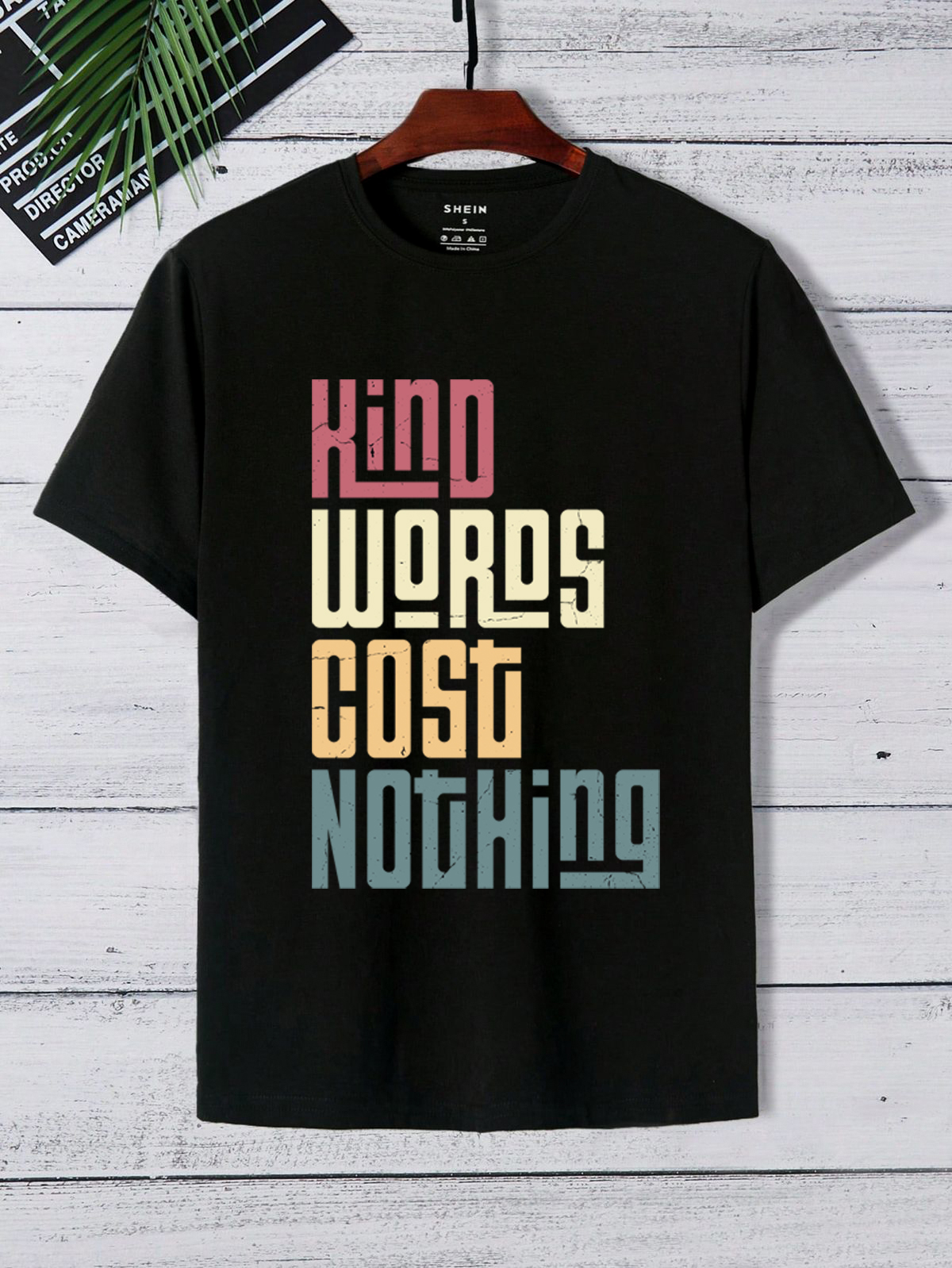kind words cost nothing typography t shirt – positive message unisex tee