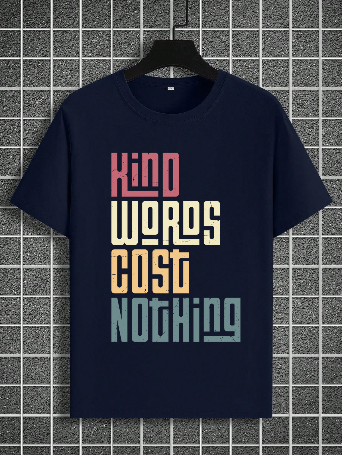 kind words cost nothing typography t shirt – positive message unisex tee