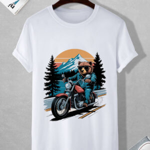 bear rider adventure graphic t shirt