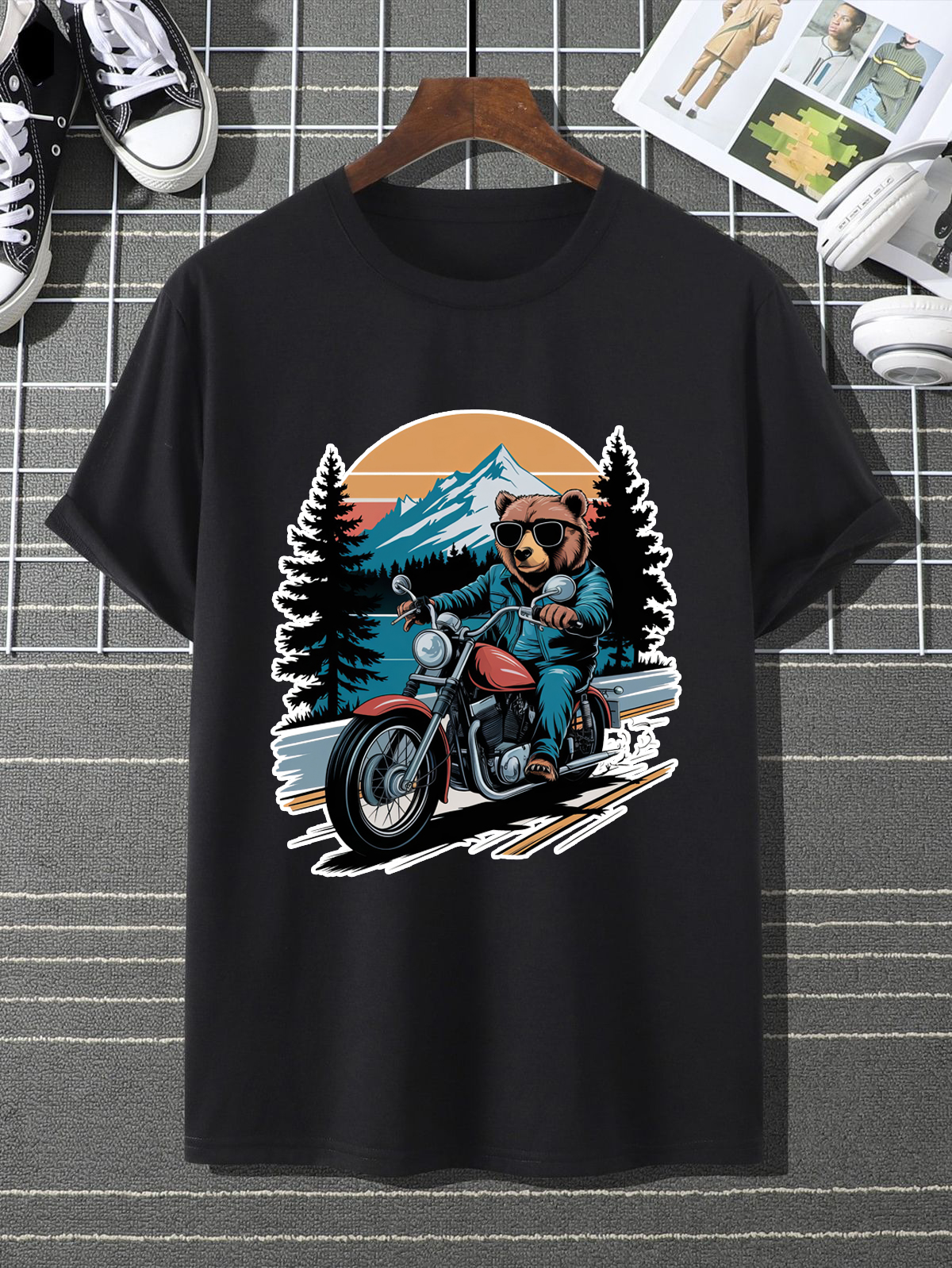 bear rider adventure graphic t shirt bear rider adventure graphic t shirt