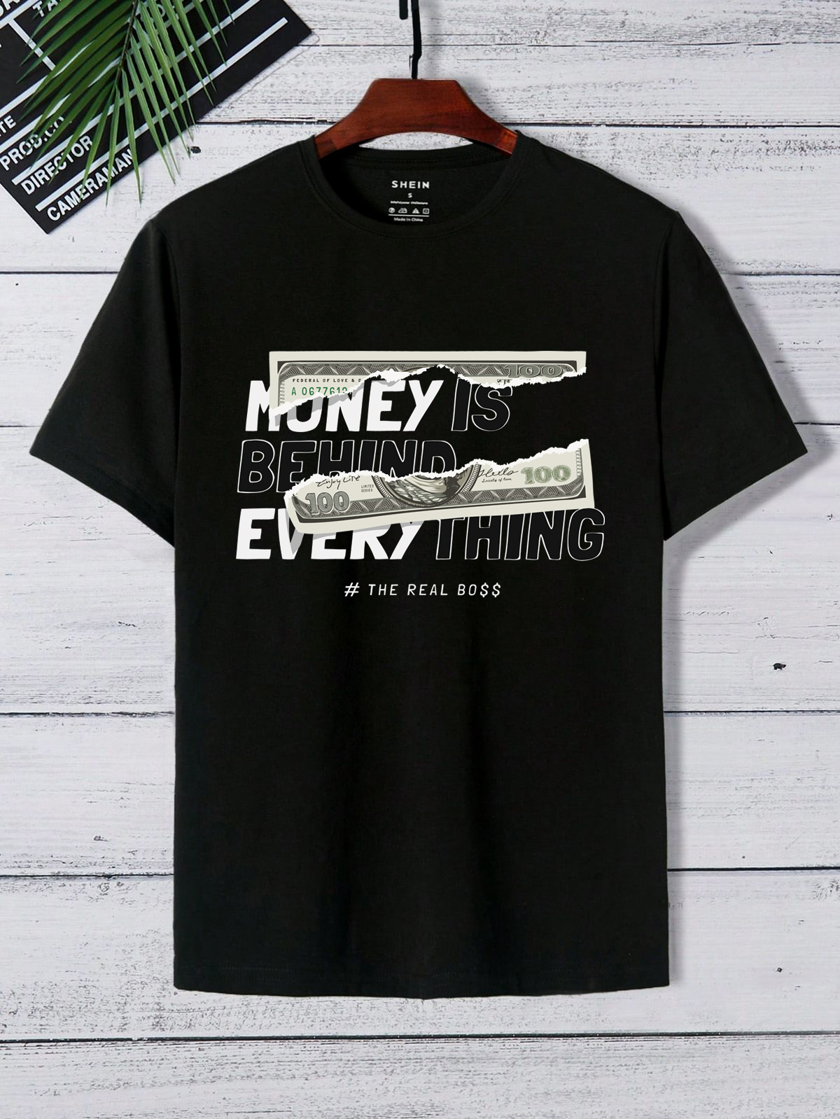 money is behind everything graphic t shirt – the real boss streetwear