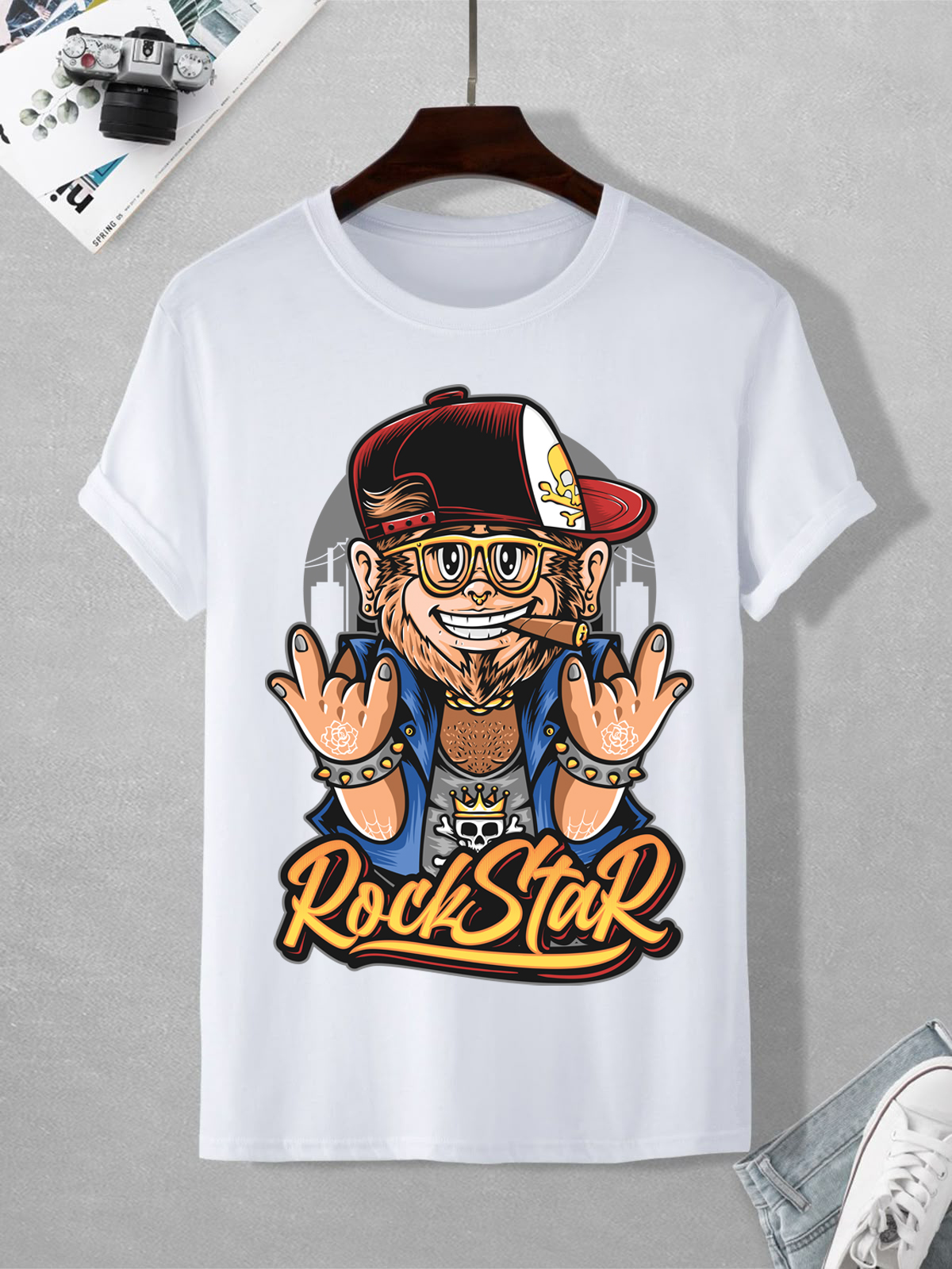 rockstar graphic t shirt – cool streetwear style