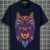 tribal wolf graphic t shirt – colorful artistic design tribal wolf graphic t shirt – colorful artistic design