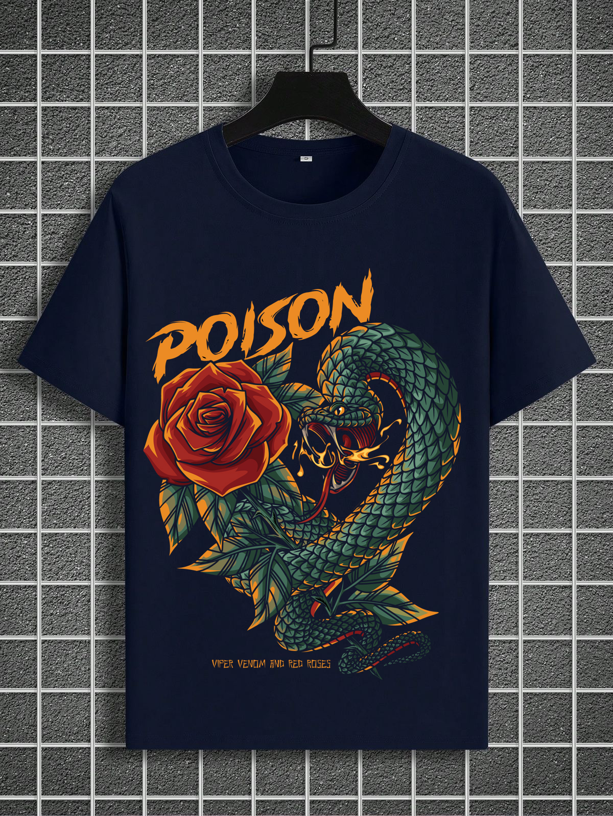 poison snake & rose graphic t shirt – gothic streetwear unisex tee poison snake & rose graphic t shirt – gothic streetwear unisex tee