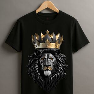 royal lion crown graphic t shirt – king of urban streetwear