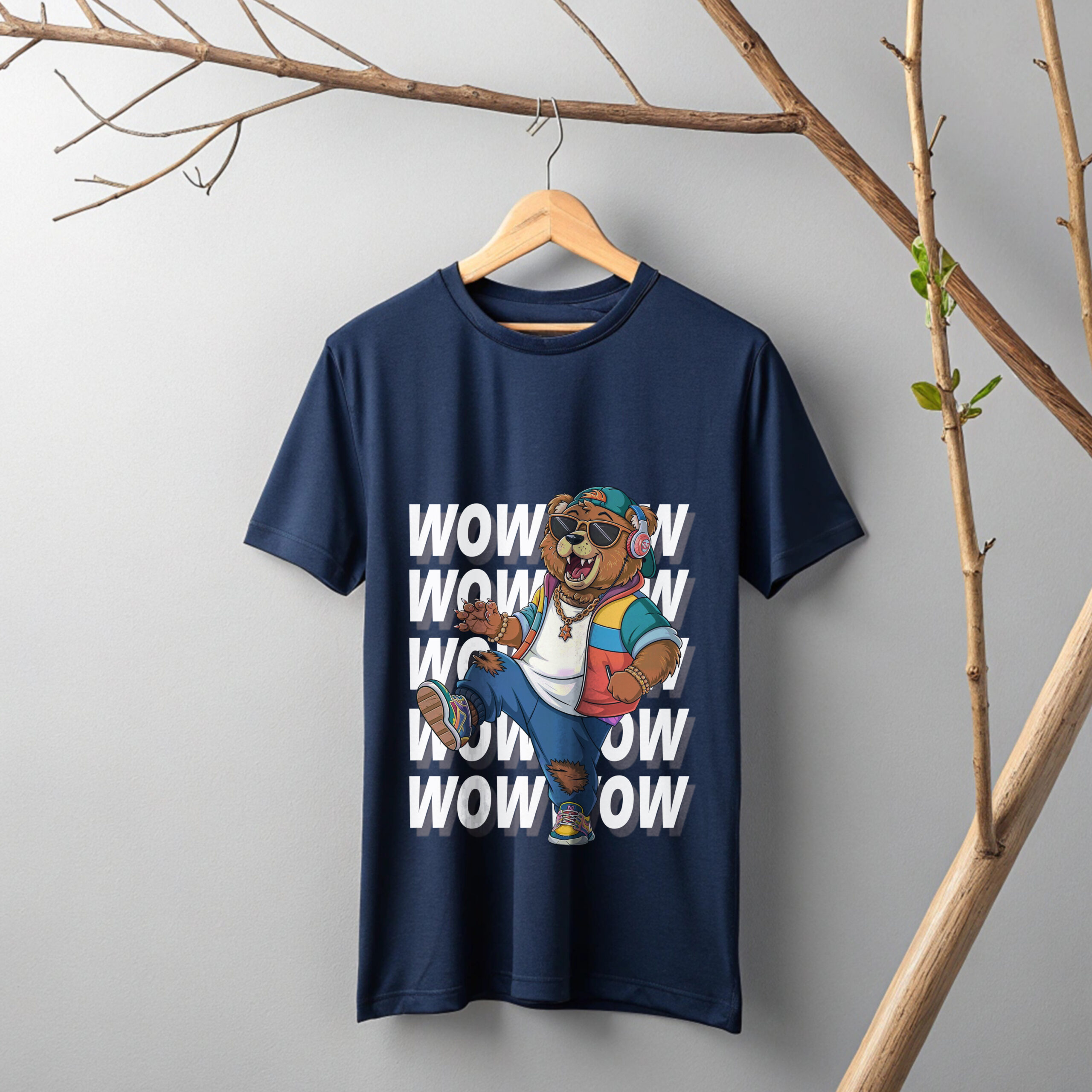 hip hop bear graphic t shirt – streetwear wow style hip hop bear graphic t shirt – streetwear wow style