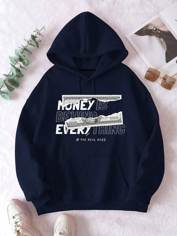 money is behind everything – real boss graphic hoodie money is behind everything – real boss graphic hoodie